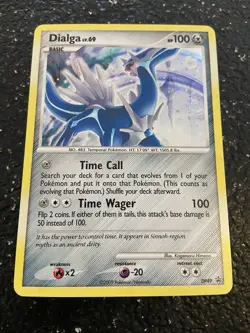 Pokemon TCG Dialga LV.69 DP49 holo Diamond & Pearl Black Star Promo - Image 1