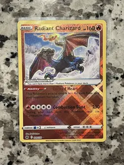 Pokemon TCG Radiant Charizard Crown Zenith 020/159 Holo Radiant Shiny - Image 3