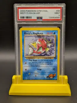 Pokemon Gym Challenge 1st Edition 2000 Misty's Magikarp #88/132 PSA Mint 9 - Image 1