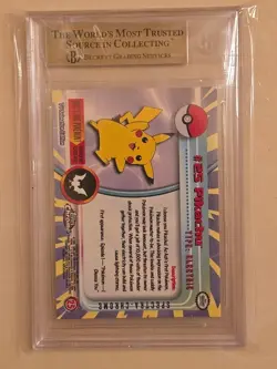 Pokemon Topps Chrome Pikachu Spectra #25 BGS 9.5 Gem Mint Beckett TV ANIMATION - Image 4