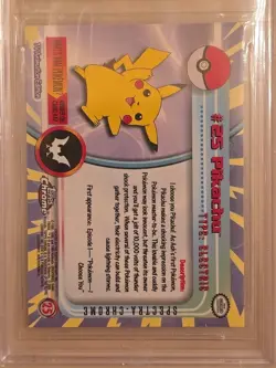 Pokemon Topps Chrome Pikachu Spectra #25 BGS 9.5 Gem Mint Beckett TV ANIMATION - Image 5