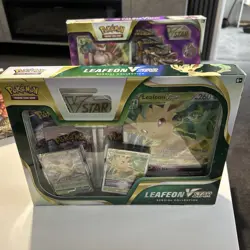 Pokemon Leafeon VSTAR Special Collection Box - 2xEvolving Skies 2xFusion Strike - Image 1