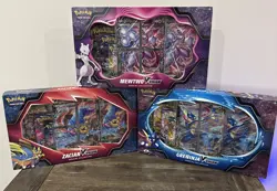 Pokemon V-Union Special Collection Bundle featuring Greninja, Zacian, & Mewtwo/ 820650809071 - Image 1