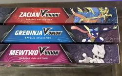Pokemon V-Union Special Collection Bundle featuring Greninja, Zacian, & Mewtwo/ 820650809071 - Image 2
