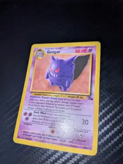 1999 Pokemon - Gengar Non-Holo Rare - Fossil Unlimited 20/62 - WOTC - Image 2