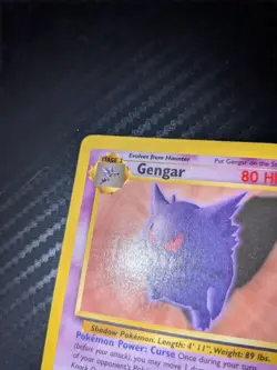 1999 Pokemon - Gengar Non-Holo Rare - Fossil Unlimited 20/62 - WOTC - Image 3