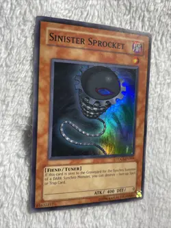 1x Sinister Sprocket TDGS-EN009 Super Rare Holo Unlimited edition /MP- LP Good - Image 4