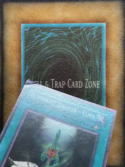 Yugioh Butterfly Dagger - Elma DCR-032 Super Rare 1st Ed MP - Image 2