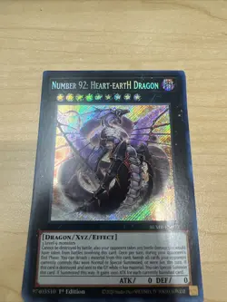 Yugioh Number 92: Heart-eartH Dragon BLMR-EN077 Secret Rare IN HAND NM/M - Image 1