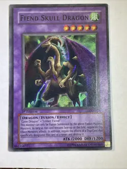 YuGiOh Fiend Skull Dragon LOD-039 Super Rare 1st Edition 195💎NM ++💎 - Image 1