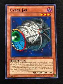 Yugioh Cyber Jar BP02-EN007 1st Rare (NM) - Image 1
