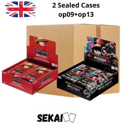 ONE PIECE OP09 + OP13 - 2 SEALED CASES ENGLISH TOTAL 24 BOOSTER BOXES - Image 1