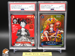 PSA 10 Monkey D Luffy ST21-014 & P-043 ONE PIECE Magazine & JUMP Promo ONE PIECE - Image 1