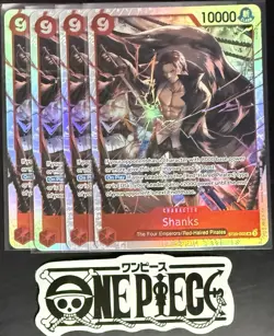 4x One Piece ST23-002 SR Shanks - English - Foil - Playset - TCG - NM/M - Image 1