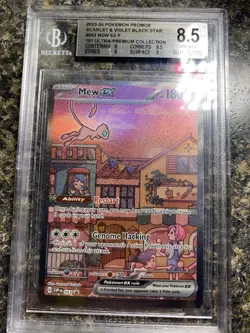 2023-24 Pokemon Promos Scarlet & Violet Black Star #053 MEW EX P 151 BGS 8.5 NM - Image 2