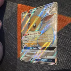 Pokemon TCG Eevee GX Full Art Promo Holo SM242 SM Basic 160 HP Boost Dash 100 - Image 2