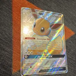 Pokemon TCG Eevee GX Full Art Promo Holo SM242 SM Basic 160 HP Boost Dash 100 - Image 3