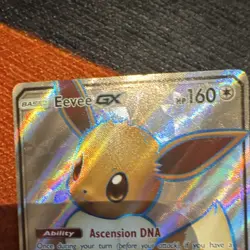 Pokemon TCG Eevee GX Full Art Promo Holo SM242 SM Basic 160 HP Boost Dash 100 - Image 4