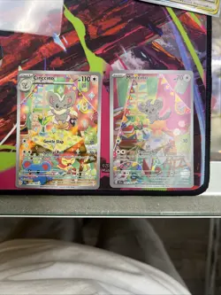 Minccino 182/162 & Cinccino 183/162 Temporal Forces IR Set Pokemon TCG NM - Image 1