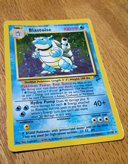 Pokemon Blastoise Holo Rare 2/130 - Base Set 2 - AUTHENTIC - Vintage WOTC - Image 1
