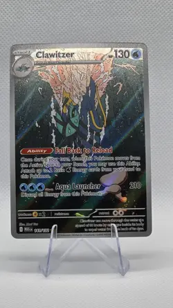 Pokemon TCG: Mega Evolution - Clawitzer (141/132) Full Art Illustration Rare NM - Image 1