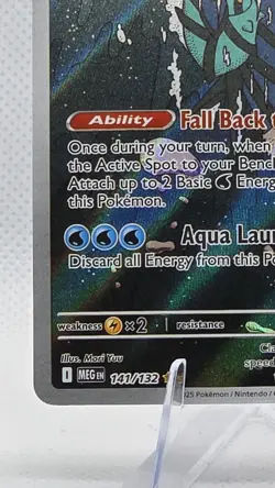 Pokemon TCG: Mega Evolution - Clawitzer (141/132) Full Art Illustration Rare NM - Image 2