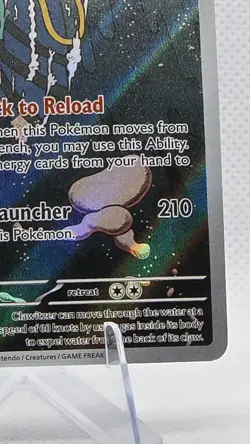 Pokemon TCG: Mega Evolution - Clawitzer (141/132) Full Art Illustration Rare NM - Image 5