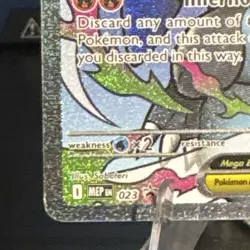 Pokemon Mega Charizard X EX 023 Me: Mega Evolution Promo Full Art Holo 360HP - Image 5