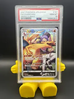 Charizard VMAX Climax PSA 10 Japanese Pokemon TCG 187/184 SWSH Gem Mint - Image 1