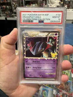 PSA 10 Dragapult Prime SWSH132 Celebrations Promo Black Star Pokemon English - Image 1