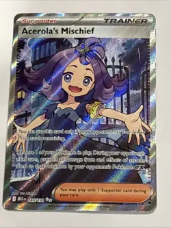 Acerola's Mischief 165/132 Ultra Rare ME01: Mega Evolution Pokemon TCG NM - Image 1