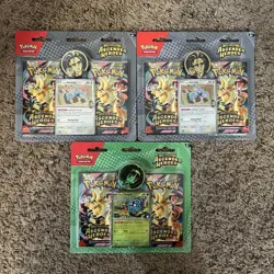 3x Pokemon TCG ME2.5 Ascended Heroes 2-Pack Blisters Larry & Erika Sealed & New! - Image 1