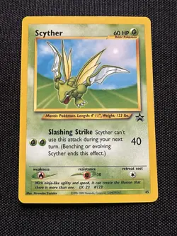 Pokemon TCG Scyther 45 2000 Black Star Promo Ungraded Unverified - Image 1