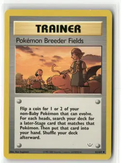 Pokemon Pokemon Breeder Fields 62/64 Unlimited Neo Revelation Uncommon - Image 1