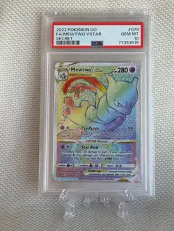 Mewtwo VSTAR (Secret) 079/078 Pokemon GO Holo PSA 10 - Image 1