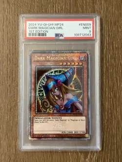 2024 Yu-Gi-Oh DARK MAGICIAN GIRL 1. Quarter Century Secret Rare MP24-EN009 PSA 9 - Image 1