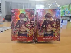 Two Sealed Monkey D. Luffy ST10-006 One Piece TCG Treasure Booster Promos - Image 1
