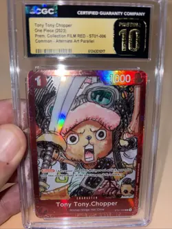 2023 ONE PIECE CCG TONY TONY CHOPPER FILM RED ST01-006 CGC 10 PRISTINE - Image 1