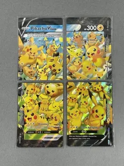 ULTRA RARE Pikachu V-Union 4-Card Set Pokemon TCG SWSH139-142 Holo Promo #1 - Image 1