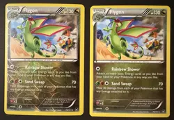 Flygon 76/111 1 Reverse Holo 1 Regular Furious Fists XY Pokemon Card TCG LP/MP - Image 1