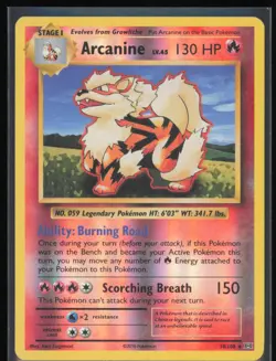 Arcanine Reverse Holo 18/108 Pokemon XY: Evolutions LP Pokemon Card - Image 1