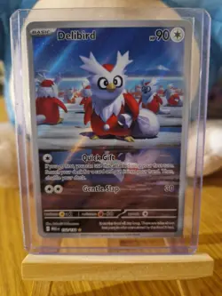 Pokemon TCG Delibird 152/132 - English Mega Evolution Illustration Rare Card - Image 1