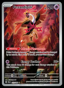 Fezandipiti 073/064 Shrouded Fable Illustration Rare Holo Pokemon Card - Image 1