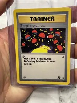 Pokemon Card Sleep! 79/82 UNLIMITED Team Rocket WOTC Common NM/MT Vintage TCG - Image 1