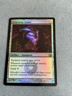 MTG - Argentum Armor - Scars of Mirrodin FOIL LP MAGIC CARD - Image 1