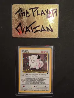 Pokemon TCG Clefairy Holo Rare Card 6/130 Base Set 2 WOTC 2000 - Image 1