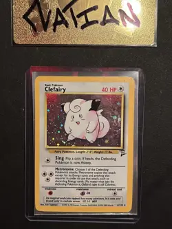 Pokemon TCG Clefairy Holo Rare Card 6/130 Base Set 2 WOTC 2000 - Image 2
