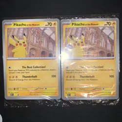 Pikachu At The Museum Oversized Promo Card X2, Brand New Sealed Jumbo - Image 1