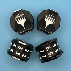 4x Foundations Life Counter Click Wheel MTG Magic: the Gathering New - Image 1