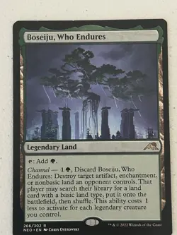 Boseiju, Who Endures Kamigawa: Neon Dynasty Rare Legendary Land 266 Regular Eng… - Image 2